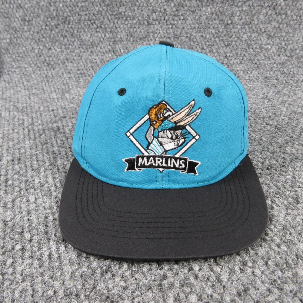 Blue Marlins Bugs Bunny Hat Mens One Size Vintage Genuine Merchandise